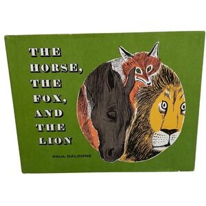 Vtg Book The Horse The Fox The Lion Paul Galdone Brothers Grimm 1968 Hardcover